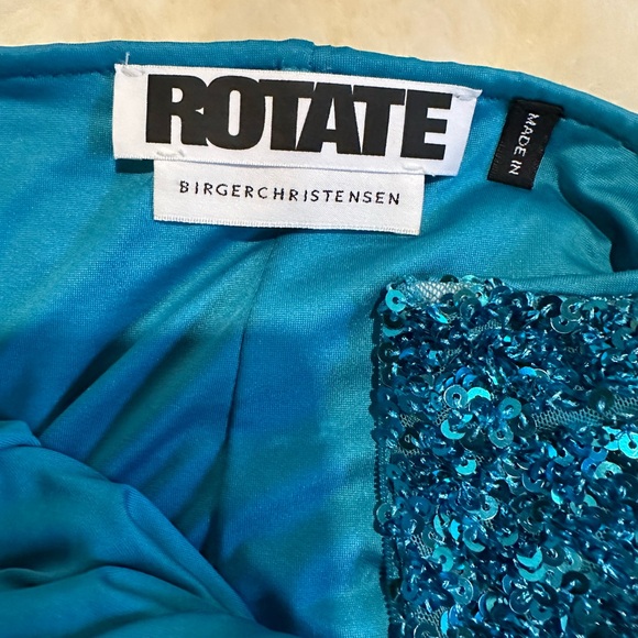 Rotate Birger Christensen Blue Sequined Midi Skirt - Picture 8 of 10